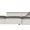 Modern Multiplayer Sofa Fabric Multiplayer Sofa 3d model