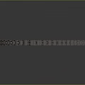Curved Silver Metal Chain with Shiny Smooth Surface and Detailed Links