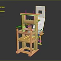 modern printing machine antique printing machine classical printing machine vintage printing machine 3d model