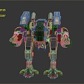 Mecha Warrior Mecha Soldier Machine Armor Mechanical Armor 3d model