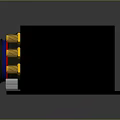 Computer Interface Module with Black Housing Multiple Yellow Silver Connectors for Secure Connections
