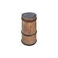 Rustic Handcrafted Natural Solid Wooden Stools With Retro Woven Rattan Reinforcement Design For Country Homes