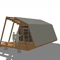 Modern Single Family House With Wooden Accents Metal Panels Large Windows And Wooden Deck