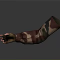 Detailed Human Arm Model With Camouflage Pattern And Realistic Hand Design 3d model