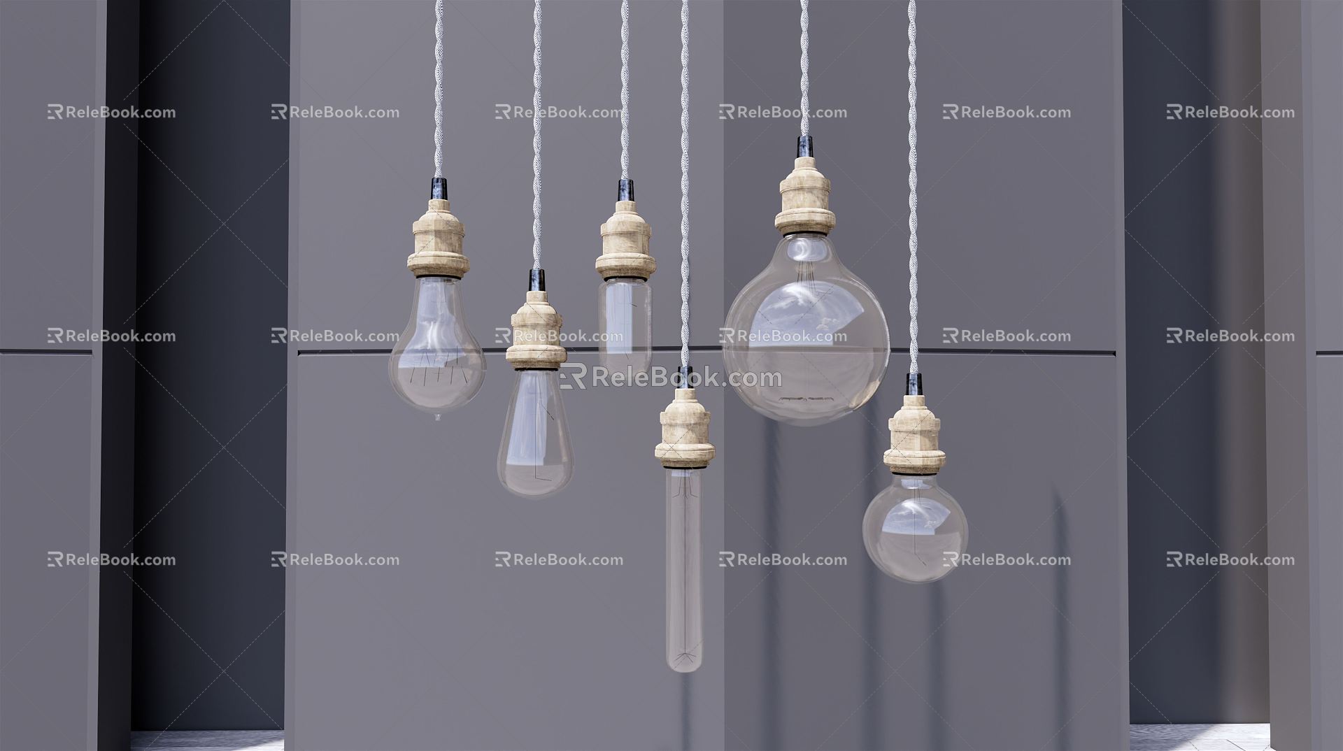 Modern chandelier 3d model