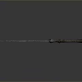 Unique Decorative Weapon With Flame Shaped Blade Blue Orange Handle And Textured Grip