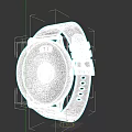 Black Smartwatch With Round Dial Displaying Time Date And Health Data