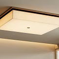 Modern Minimalist Square Ceiling Chandelier With Wooden Frame And Light Shade