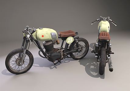 INDUSTRIAL LOFT MOTORCYCLE 3d model