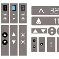 Switch elevator switch stair button 3d model