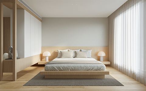 Japanese-style bedroom 3d model