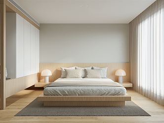 Japanese-style bedroom 3d model