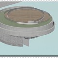 Public Building Small Public Building Post Station Frying Shop Building Cafe Building 3d model