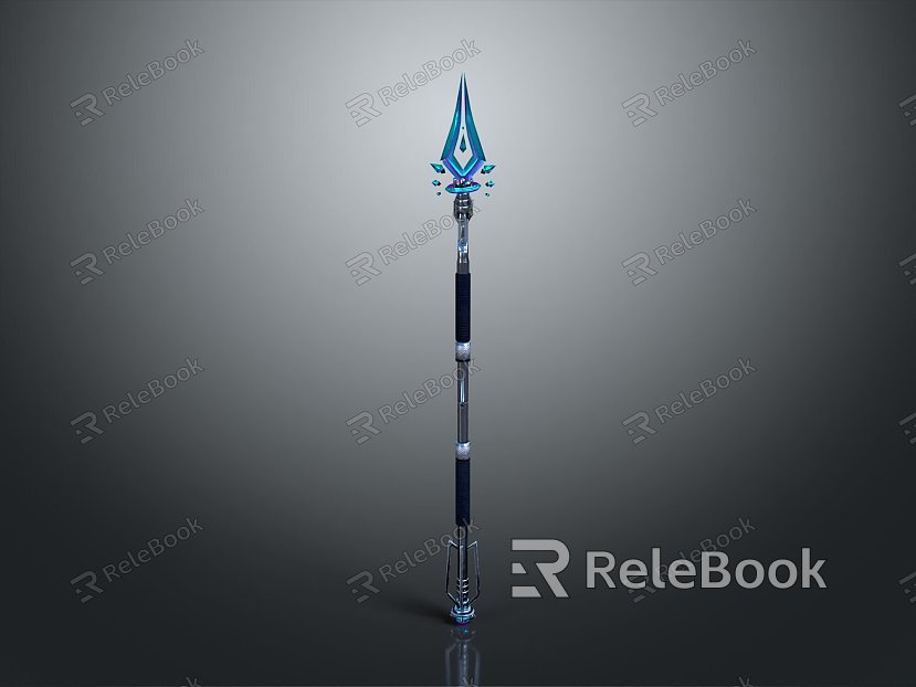 Spear Spear Ancient Weapon Cold Weapon Medieval Item Medieval Weapon Sword Sword Axe model