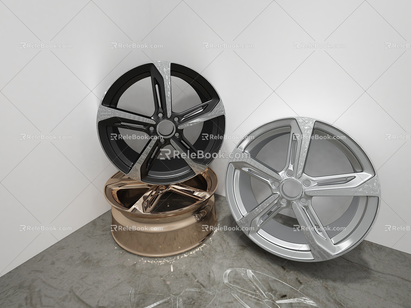 Hyundai wheel hub car hub 3d model