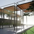 Simple landscape gallery 3d model