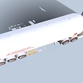 Modern White Gas Transport Truck With Flammable Tank And Warning Signs