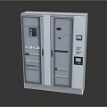 Industrial Control Cabinet With Double Doors Digital Displays Control Panels And Indicator Lights