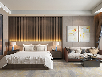 Modern Room Hotel Suite 3d model