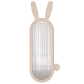 Cute Bathroom Mirror with Rabbit Ear Shape Design for Kids Bathroom Stylish Decorative and Functional