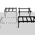 Modern Commercial Equipment Metal Frame Structure With Multi Tiered Shelves For Storage