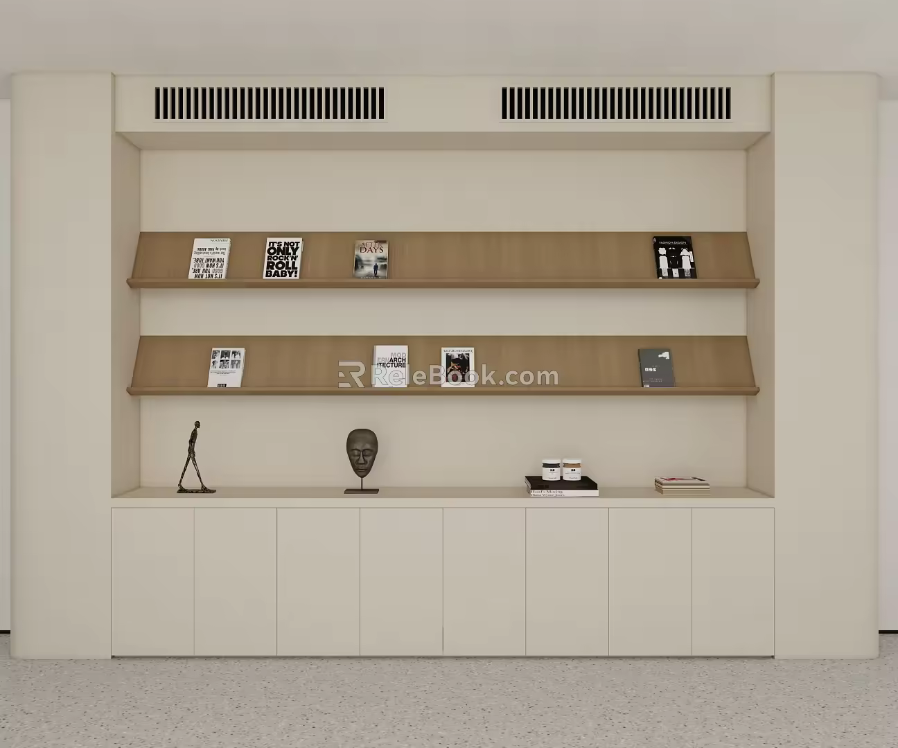 bookcase shelf bookcase 3d model