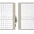Modern Glass Partition Screens With Diverse Patterns And Green Plant Decor