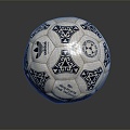 Modern football ball 3d model