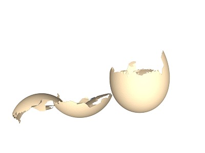 Modern Egg Crushed Egg Jewelry model