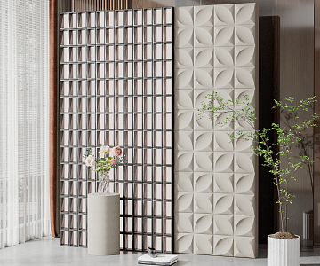 Silent partition screen 3d model