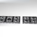 Two Modern Black Kitchen Gas Cooktops Stovetop Design With Multiple Burners