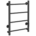 Modern Black Bathroom Towel Rack With Multiple Bars For Wall Mounting