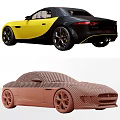 Yellow Jaguar Convertible Exterior And Beige Interior