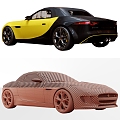 sports car vehicle 3d model