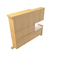 Wooden Kitchen Cabinets With Glass Door Upper Units White Countertop And Drawers