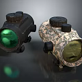Infrared Steiner Laser Pistol Light Source Firearm Sight Firearm Device 3d model