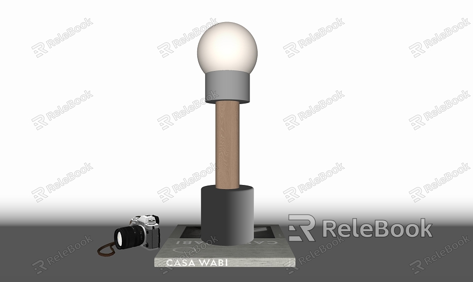 Modern Metal Solid Wood Table Lamp model