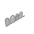 Black Arch Top Casement Windows with Grid Pane Design and Modern Style