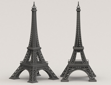 Eiffel Tower Landmarks 3d model