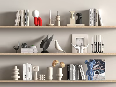 Modern ornaments combination 3d model