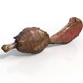 Roasted Bone In Chicken Leg With Crispy Skin And Juicy Meat