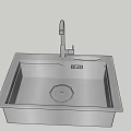 Modern Stainless Steel Single Bowl Kitchen Sink With Faucet Design