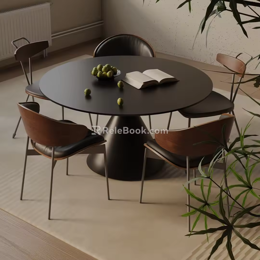 Modern table combination 3d model