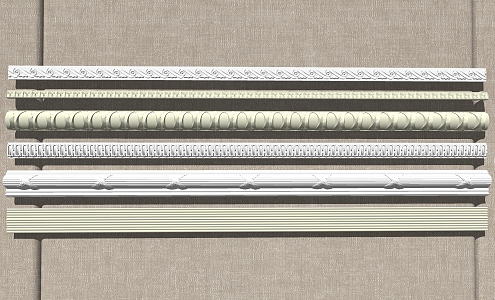 European plaster line 3d model