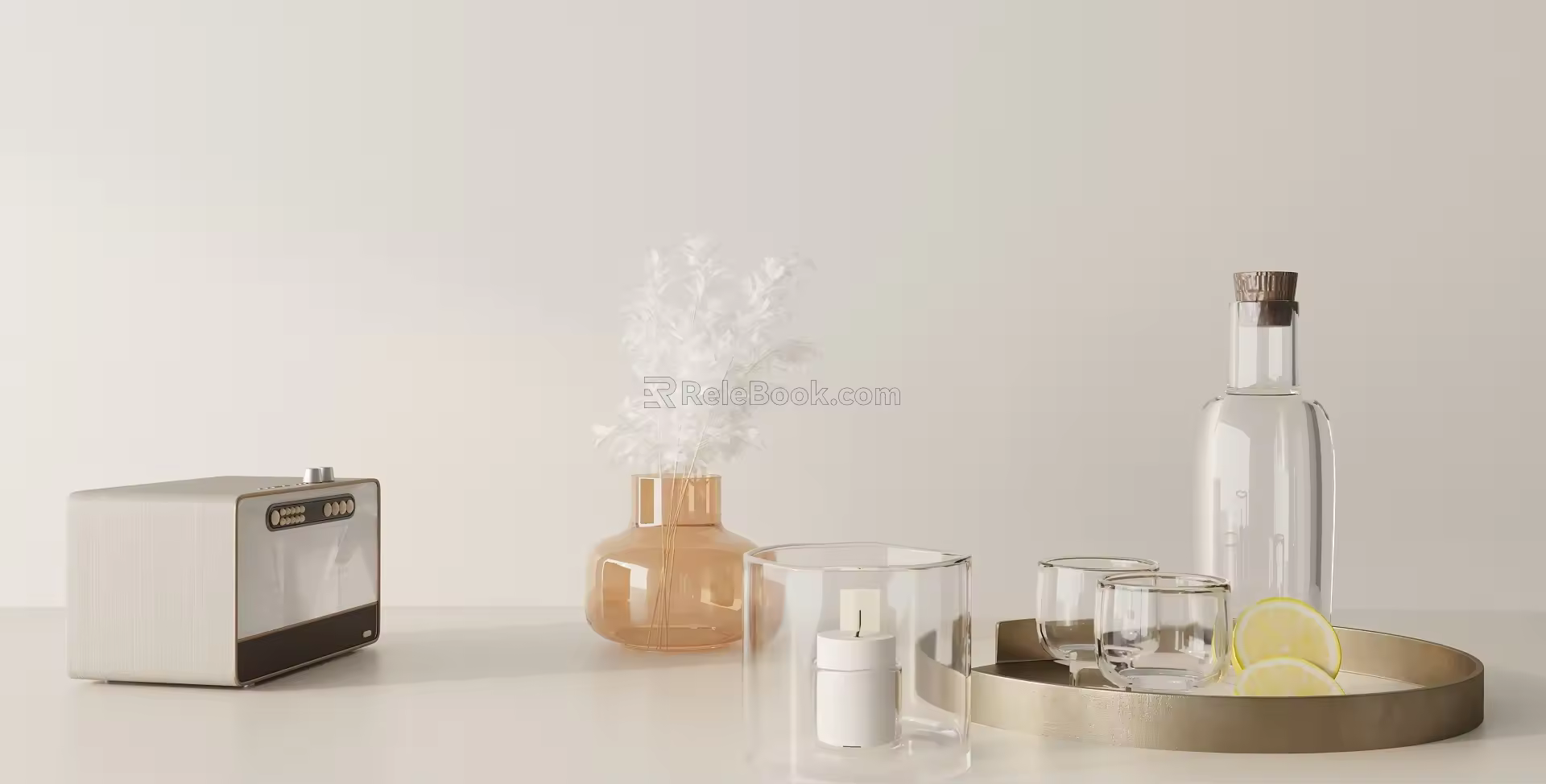 Modern ornaments combination 3d model