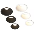 Modern Round Black And White Recessed Downlights For Home Lighting Design