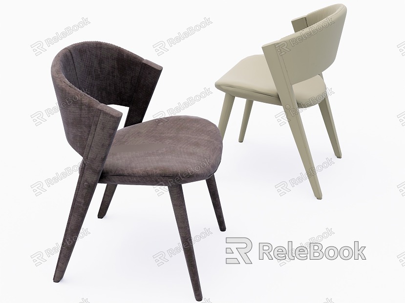 Modern Dining Table and Chair Single Chair Leisure Chair model