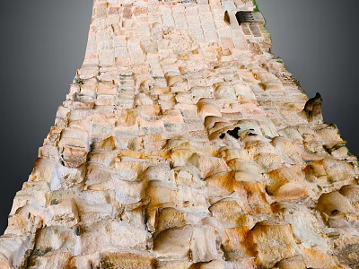 Natural Stone Textured Ground Surface Design 3d model