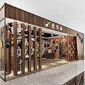 Modern Shower Sauna Interior With Wooden Elements And Glass Display Products