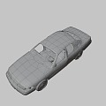 The 90's car. 3d model